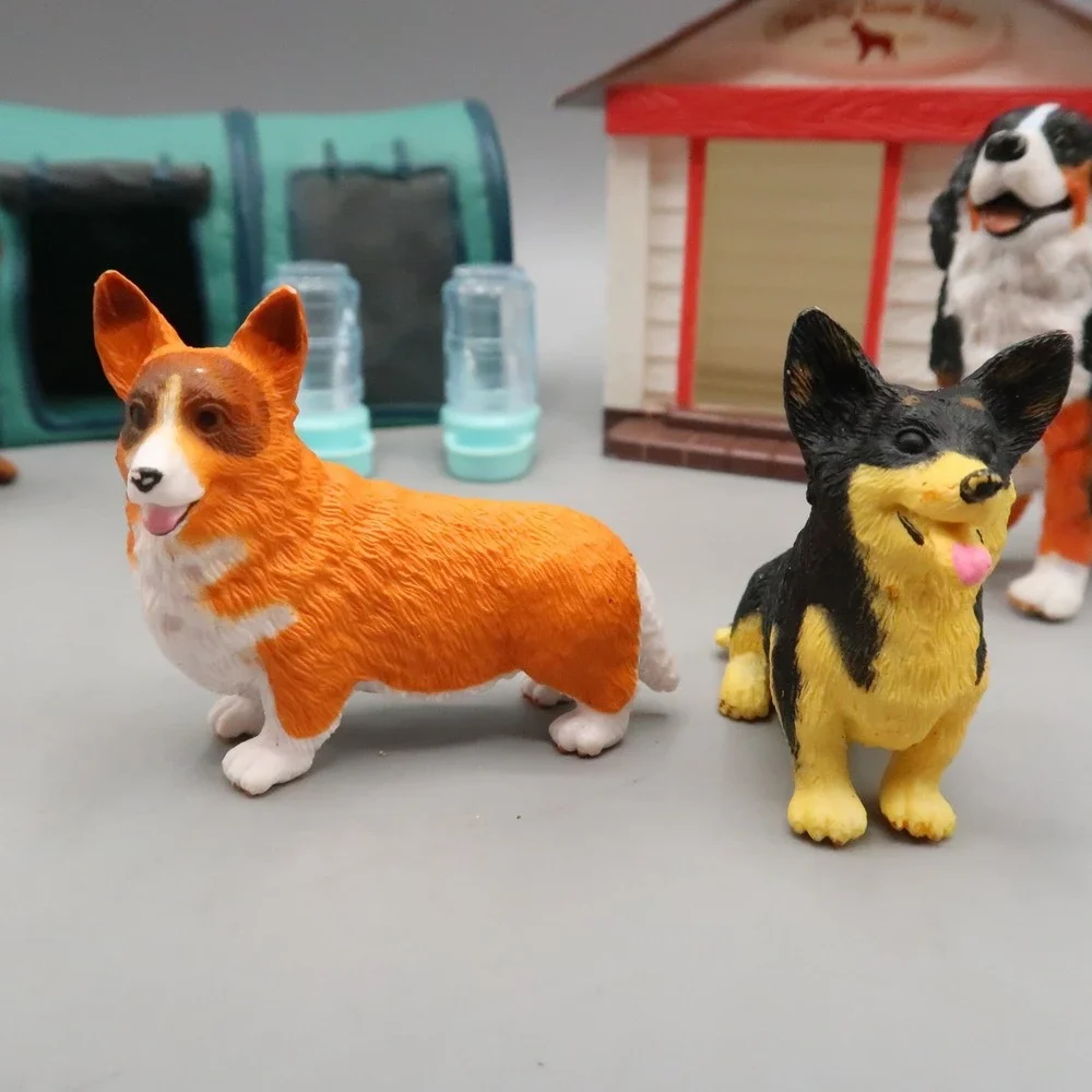 Keenway Dog Academy Training Playset Lot Corgi German Shepard Puppy